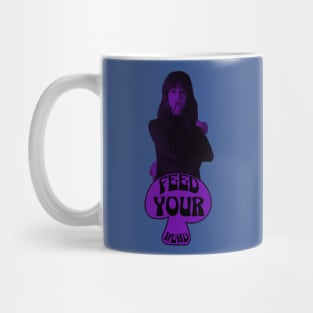 Feed Your Head (In Trippy Black and Purple) Mug